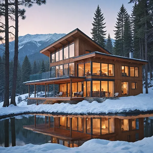 Chalet modular homes for refined mountain style getaways