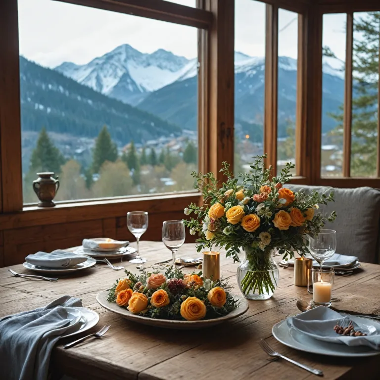 How a chalet florist elevates your luxury mountain stay