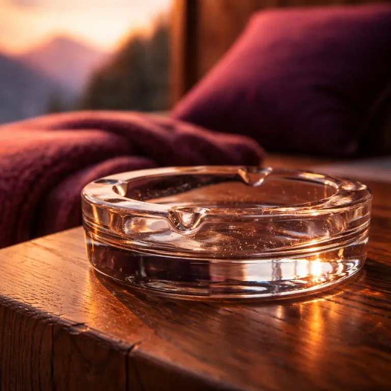 How a chalet glass ashtray elevates luxury chalet interiors